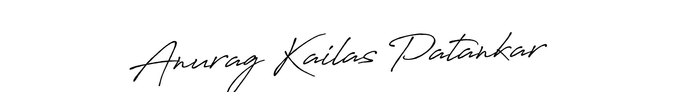 How to make Anurag Kailas Patankar signature? Antro_Vectra_Bolder is a professional autograph style. Create handwritten signature for Anurag Kailas Patankar name. Anurag Kailas Patankar signature style 7 images and pictures png
