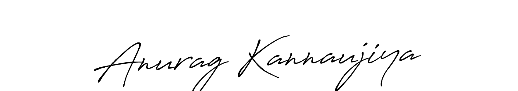 Design your own signature with our free online signature maker. With this signature software, you can create a handwritten (Antro_Vectra_Bolder) signature for name Anurag Kannaujiya. Anurag Kannaujiya signature style 7 images and pictures png