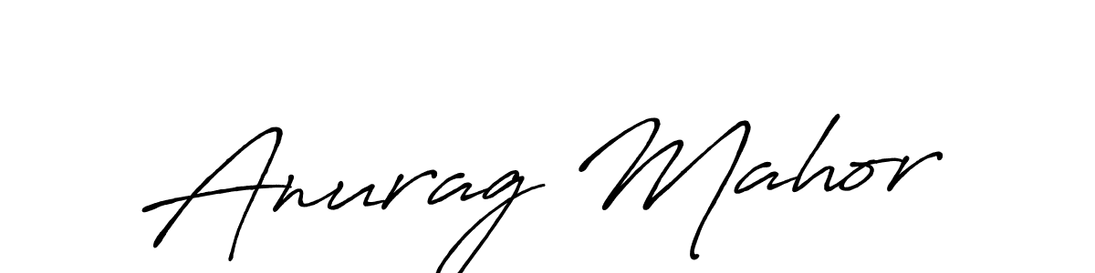 Make a beautiful signature design for name Anurag Mahor. With this signature (Antro_Vectra_Bolder) style, you can create a handwritten signature for free. Anurag Mahor signature style 7 images and pictures png