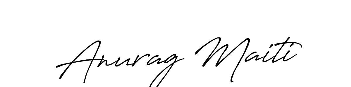 Anurag Maiti stylish signature style. Best Handwritten Sign (Antro_Vectra_Bolder) for my name. Handwritten Signature Collection Ideas for my name Anurag Maiti. Anurag Maiti signature style 7 images and pictures png