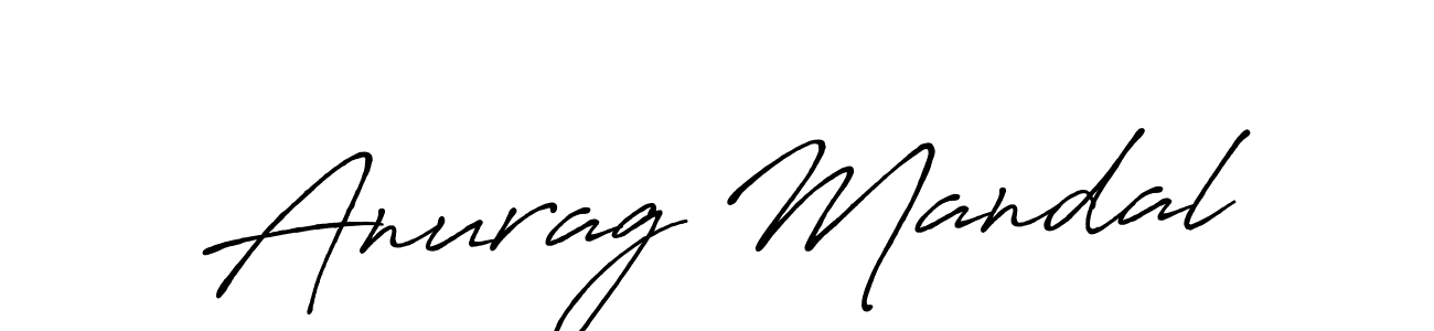 How to make Anurag Mandal signature? Antro_Vectra_Bolder is a professional autograph style. Create handwritten signature for Anurag Mandal name. Anurag Mandal signature style 7 images and pictures png