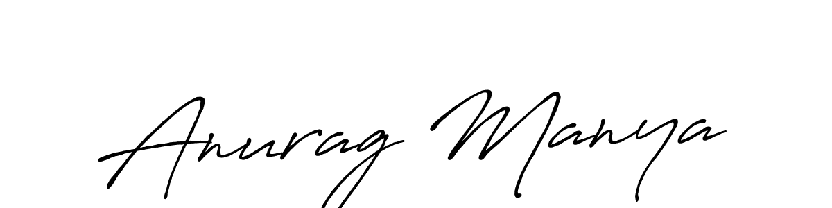 Antro_Vectra_Bolder is a professional signature style that is perfect for those who want to add a touch of class to their signature. It is also a great choice for those who want to make their signature more unique. Get Anurag Manya name to fancy signature for free. Anurag Manya signature style 7 images and pictures png