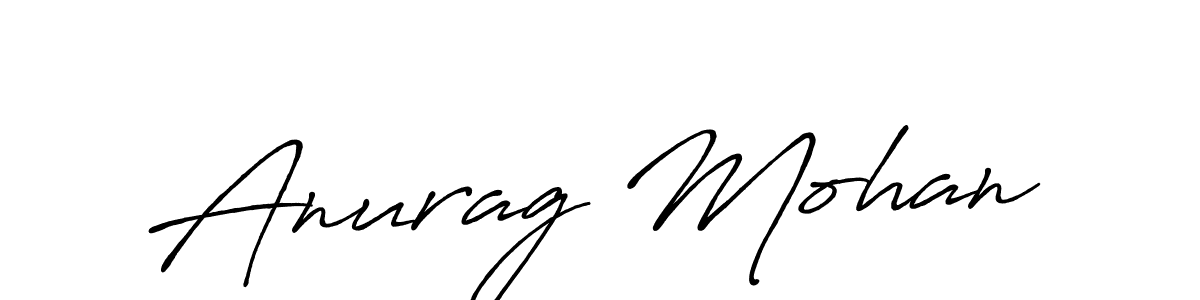 Antro_Vectra_Bolder is a professional signature style that is perfect for those who want to add a touch of class to their signature. It is also a great choice for those who want to make their signature more unique. Get Anurag Mohan name to fancy signature for free. Anurag Mohan signature style 7 images and pictures png