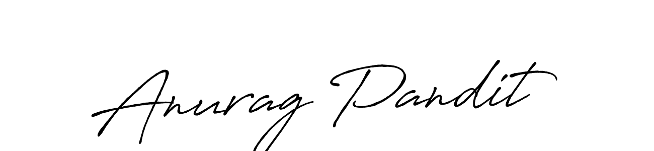 Create a beautiful signature design for name Anurag Pandit. With this signature (Antro_Vectra_Bolder) fonts, you can make a handwritten signature for free. Anurag Pandit signature style 7 images and pictures png