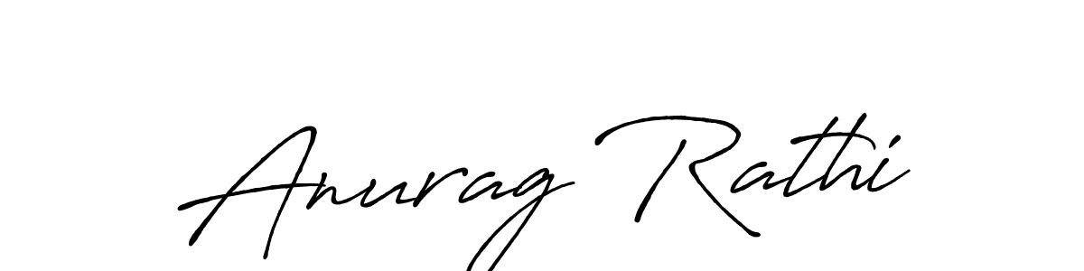 Make a beautiful signature design for name Anurag Rathi. With this signature (Antro_Vectra_Bolder) style, you can create a handwritten signature for free. Anurag Rathi signature style 7 images and pictures png