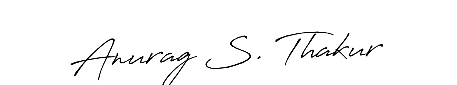 Anurag S. Thakur stylish signature style. Best Handwritten Sign (Antro_Vectra_Bolder) for my name. Handwritten Signature Collection Ideas for my name Anurag S. Thakur. Anurag S. Thakur signature style 7 images and pictures png