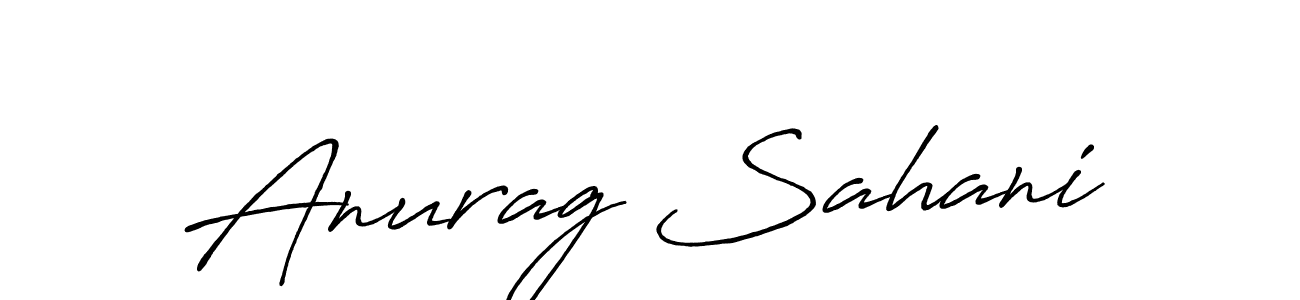 It looks lik you need a new signature style for name Anurag Sahani. Design unique handwritten (Antro_Vectra_Bolder) signature with our free signature maker in just a few clicks. Anurag Sahani signature style 7 images and pictures png