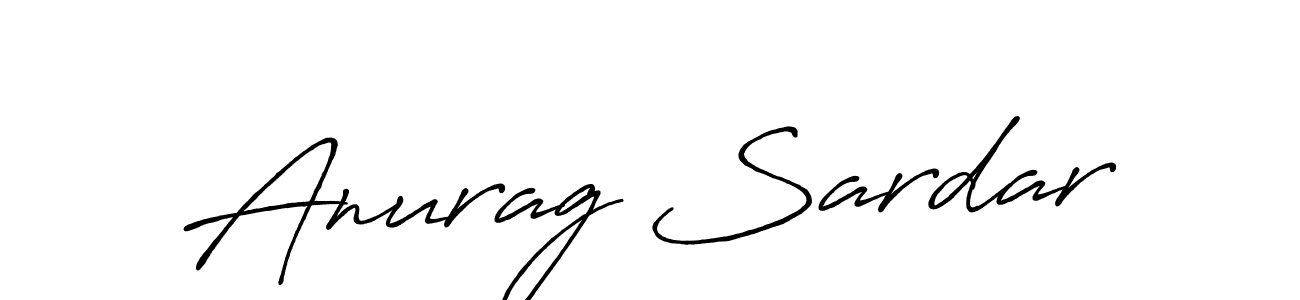 Also we have Anurag Sardar name is the best signature style. Create professional handwritten signature collection using Antro_Vectra_Bolder autograph style. Anurag Sardar signature style 7 images and pictures png