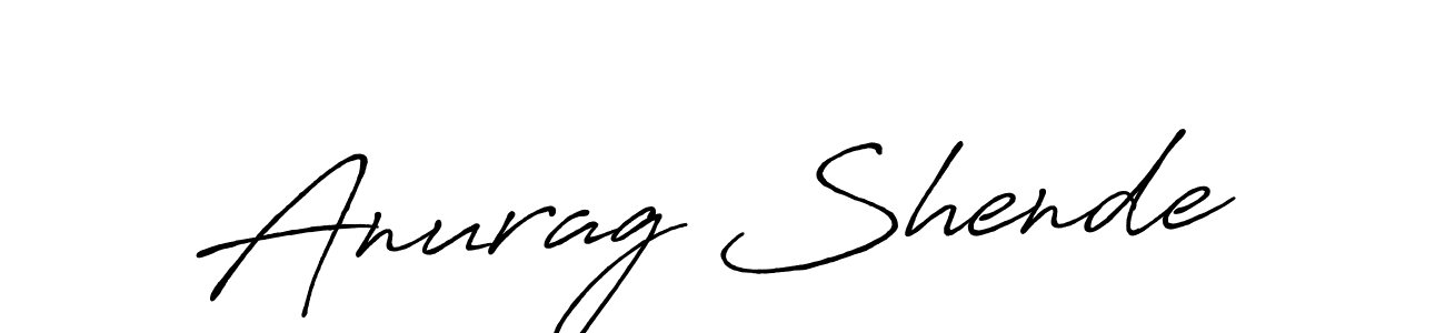 Make a beautiful signature design for name Anurag Shende. Use this online signature maker to create a handwritten signature for free. Anurag Shende signature style 7 images and pictures png