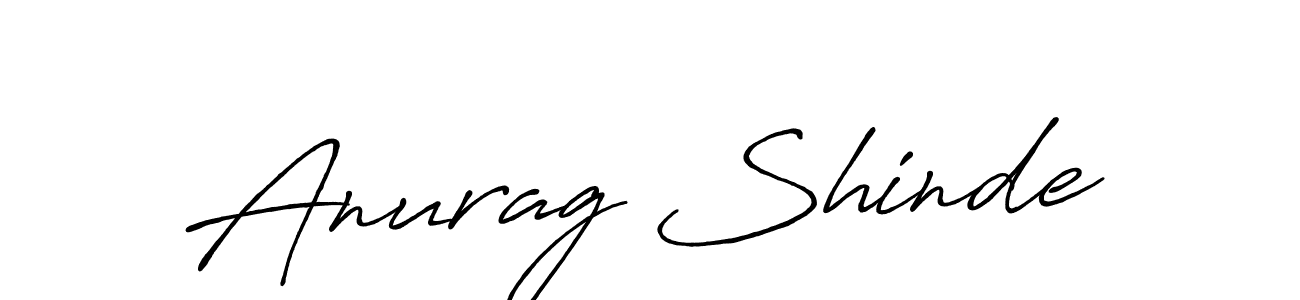 Create a beautiful signature design for name Anurag Shinde. With this signature (Antro_Vectra_Bolder) fonts, you can make a handwritten signature for free. Anurag Shinde signature style 7 images and pictures png