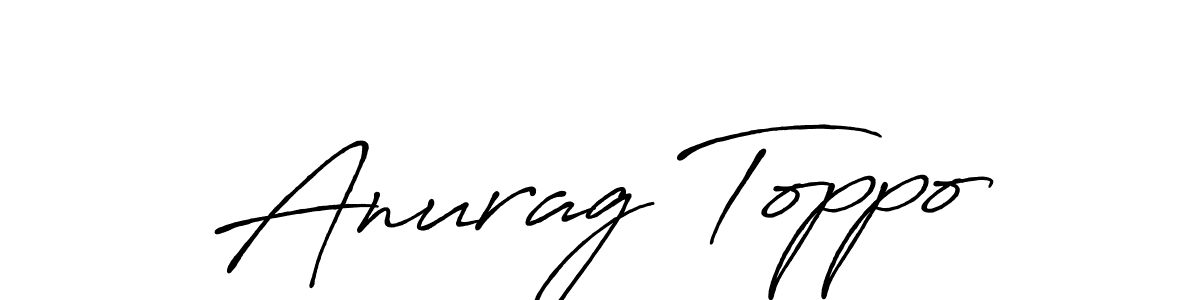 How to make Anurag Toppo signature? Antro_Vectra_Bolder is a professional autograph style. Create handwritten signature for Anurag Toppo name. Anurag Toppo signature style 7 images and pictures png