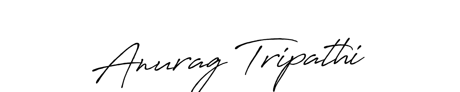 Create a beautiful signature design for name Anurag Tripathi. With this signature (Antro_Vectra_Bolder) fonts, you can make a handwritten signature for free. Anurag Tripathi signature style 7 images and pictures png