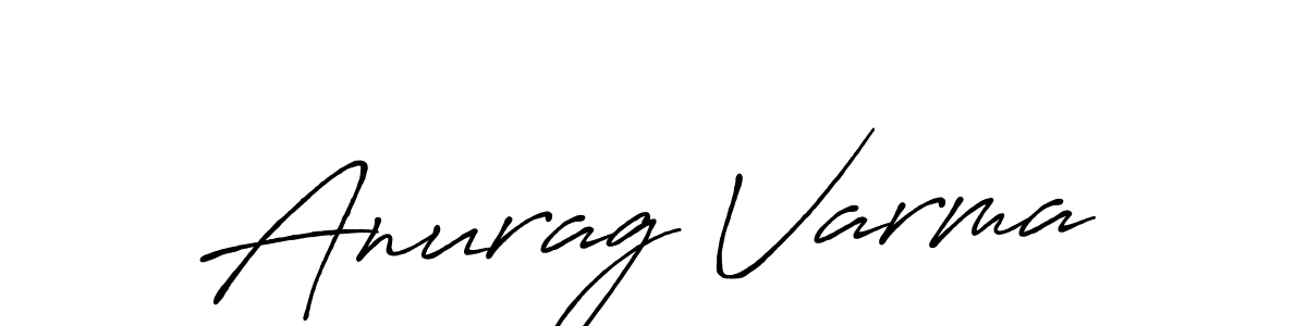 Create a beautiful signature design for name Anurag Varma. With this signature (Antro_Vectra_Bolder) fonts, you can make a handwritten signature for free. Anurag Varma signature style 7 images and pictures png