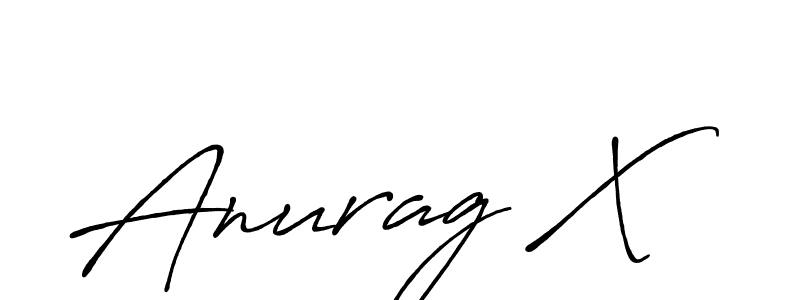 Create a beautiful signature design for name Anurag X. With this signature (Antro_Vectra_Bolder) fonts, you can make a handwritten signature for free. Anurag X signature style 7 images and pictures png