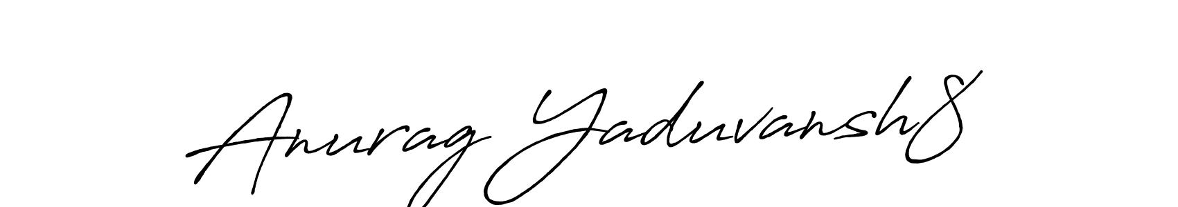 Also You can easily find your signature by using the search form. We will create Anurag Yaduvansh8 name handwritten signature images for you free of cost using Antro_Vectra_Bolder sign style. Anurag Yaduvansh8 signature style 7 images and pictures png