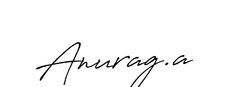 Design your own signature with our free online signature maker. With this signature software, you can create a handwritten (Antro_Vectra_Bolder) signature for name Anurag.a. Anurag.a signature style 7 images and pictures png