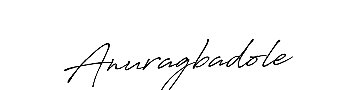 Design your own signature with our free online signature maker. With this signature software, you can create a handwritten (Antro_Vectra_Bolder) signature for name Anuragbadole. Anuragbadole signature style 7 images and pictures png