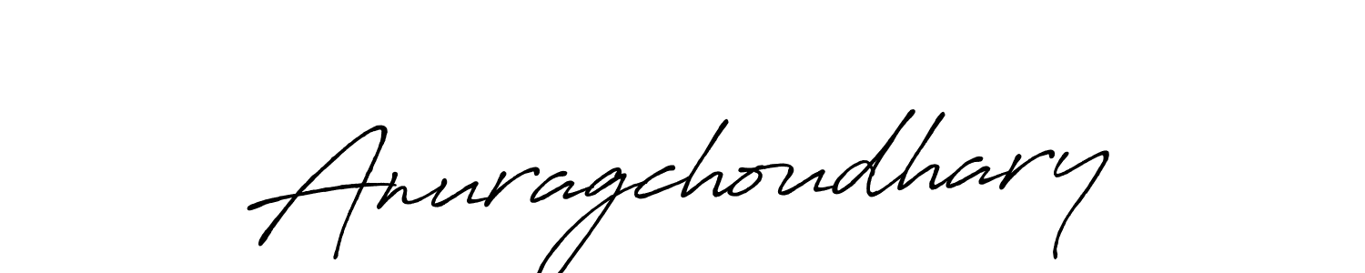 Design your own signature with our free online signature maker. With this signature software, you can create a handwritten (Antro_Vectra_Bolder) signature for name Anuragchoudhary. Anuragchoudhary signature style 7 images and pictures png