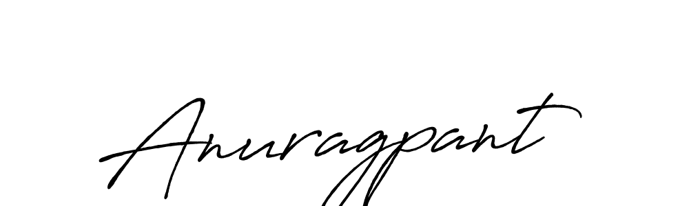 Make a beautiful signature design for name Anuragpant. With this signature (Antro_Vectra_Bolder) style, you can create a handwritten signature for free. Anuragpant signature style 7 images and pictures png