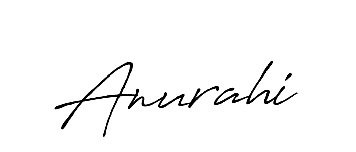 Make a beautiful signature design for name Anurahi. With this signature (Antro_Vectra_Bolder) style, you can create a handwritten signature for free. Anurahi signature style 7 images and pictures png