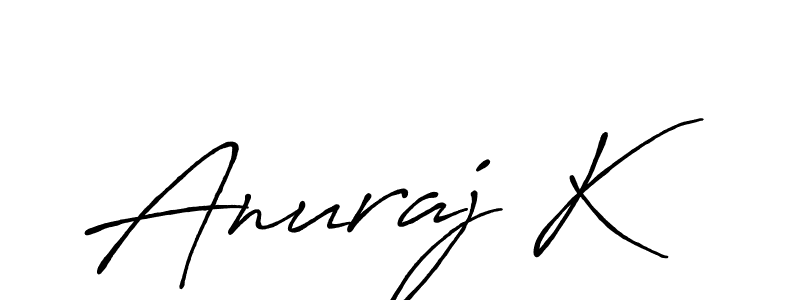 Also we have Anuraj K name is the best signature style. Create professional handwritten signature collection using Antro_Vectra_Bolder autograph style. Anuraj K signature style 7 images and pictures png