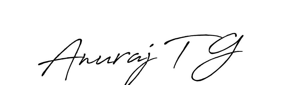 Make a short Anuraj T G signature style. Manage your documents anywhere anytime using Antro_Vectra_Bolder. Create and add eSignatures, submit forms, share and send files easily. Anuraj T G signature style 7 images and pictures png