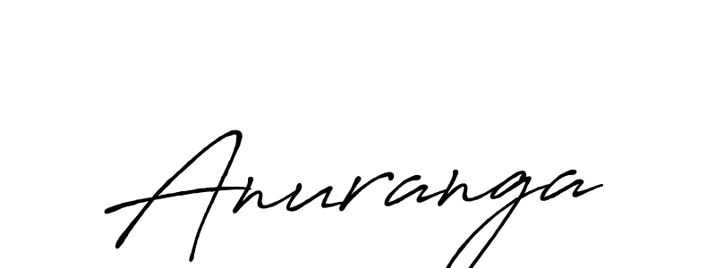 Also we have Anuranga name is the best signature style. Create professional handwritten signature collection using Antro_Vectra_Bolder autograph style. Anuranga signature style 7 images and pictures png