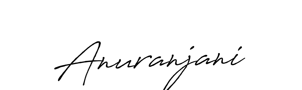 Create a beautiful signature design for name Anuranjani. With this signature (Antro_Vectra_Bolder) fonts, you can make a handwritten signature for free. Anuranjani signature style 7 images and pictures png