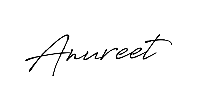 How to make Anureet signature? Antro_Vectra_Bolder is a professional autograph style. Create handwritten signature for Anureet name. Anureet signature style 7 images and pictures png