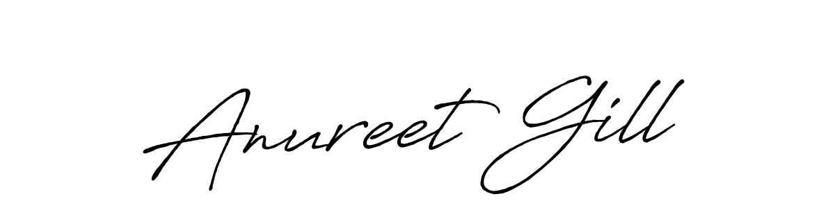 Also You can easily find your signature by using the search form. We will create Anureet Gill name handwritten signature images for you free of cost using Antro_Vectra_Bolder sign style. Anureet Gill signature style 7 images and pictures png