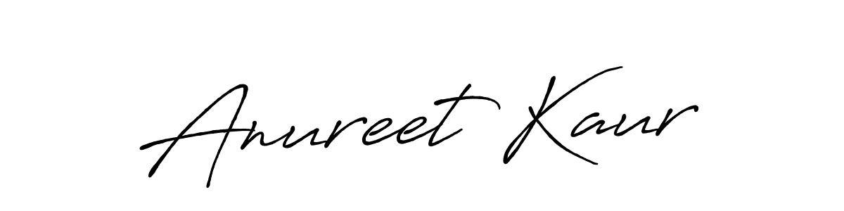 Design your own signature with our free online signature maker. With this signature software, you can create a handwritten (Antro_Vectra_Bolder) signature for name Anureet Kaur. Anureet Kaur signature style 7 images and pictures png