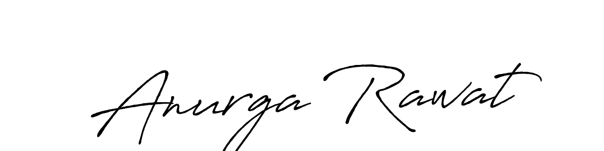 Make a beautiful signature design for name Anurga Rawat. With this signature (Antro_Vectra_Bolder) style, you can create a handwritten signature for free. Anurga Rawat signature style 7 images and pictures png