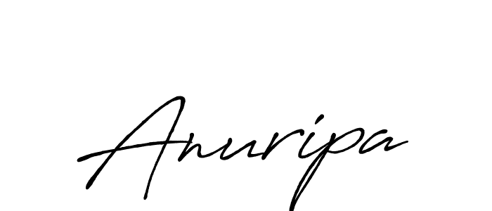 Make a beautiful signature design for name Anuripa. With this signature (Antro_Vectra_Bolder) style, you can create a handwritten signature for free. Anuripa signature style 7 images and pictures png