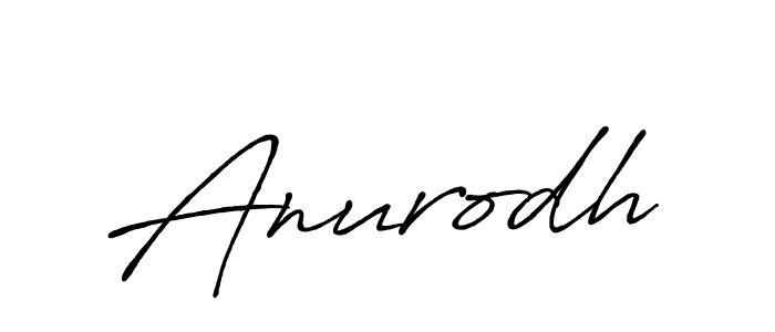 Create a beautiful signature design for name Anurodh. With this signature (Antro_Vectra_Bolder) fonts, you can make a handwritten signature for free. Anurodh signature style 7 images and pictures png