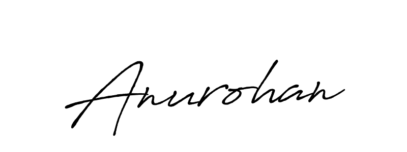 Create a beautiful signature design for name Anurohan. With this signature (Antro_Vectra_Bolder) fonts, you can make a handwritten signature for free. Anurohan signature style 7 images and pictures png