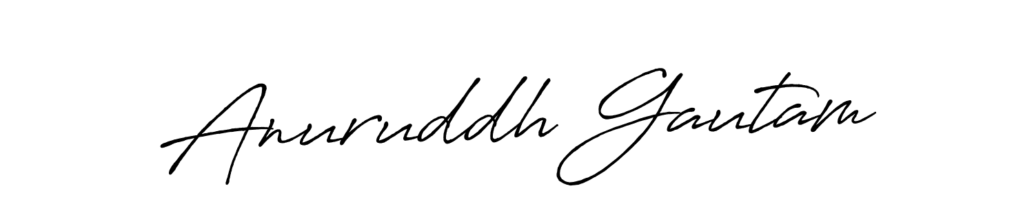 Make a short Anuruddh Gautam signature style. Manage your documents anywhere anytime using Antro_Vectra_Bolder. Create and add eSignatures, submit forms, share and send files easily. Anuruddh Gautam signature style 7 images and pictures png