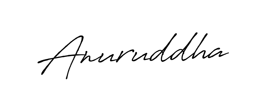 Anuruddha stylish signature style. Best Handwritten Sign (Antro_Vectra_Bolder) for my name. Handwritten Signature Collection Ideas for my name Anuruddha. Anuruddha signature style 7 images and pictures png