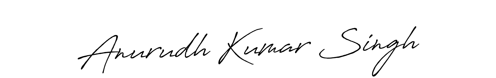 Anurudh Kumar Singh stylish signature style. Best Handwritten Sign (Antro_Vectra_Bolder) for my name. Handwritten Signature Collection Ideas for my name Anurudh Kumar Singh. Anurudh Kumar Singh signature style 7 images and pictures png