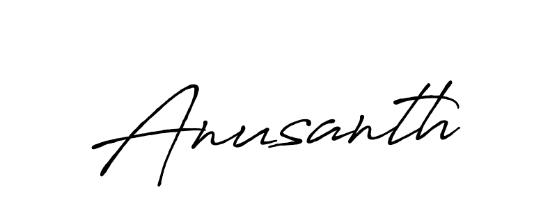 Make a beautiful signature design for name Anusanth. With this signature (Antro_Vectra_Bolder) style, you can create a handwritten signature for free. Anusanth signature style 7 images and pictures png