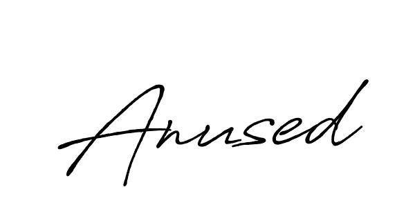 Create a beautiful signature design for name Anused. With this signature (Antro_Vectra_Bolder) fonts, you can make a handwritten signature for free. Anused signature style 7 images and pictures png