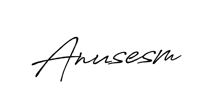 How to make Anusesm signature? Antro_Vectra_Bolder is a professional autograph style. Create handwritten signature for Anusesm name. Anusesm signature style 7 images and pictures png