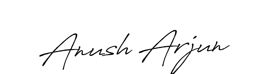 Similarly Antro_Vectra_Bolder is the best handwritten signature design. Signature creator online .You can use it as an online autograph creator for name Anush Arjun. Anush Arjun signature style 7 images and pictures png