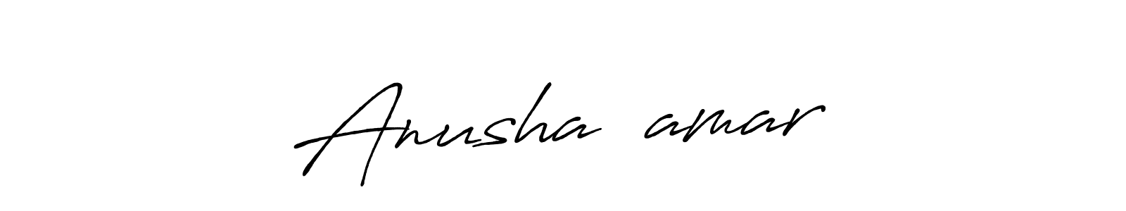 It looks lik you need a new signature style for name Anusha❤️amar. Design unique handwritten (Antro_Vectra_Bolder) signature with our free signature maker in just a few clicks. Anusha❤️amar signature style 7 images and pictures png