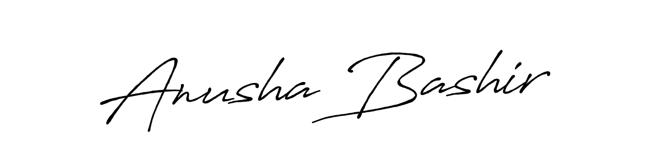 Design your own signature with our free online signature maker. With this signature software, you can create a handwritten (Antro_Vectra_Bolder) signature for name Anusha Bashir. Anusha Bashir signature style 7 images and pictures png