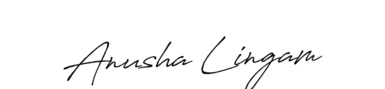 The best way (Antro_Vectra_Bolder) to make a short signature is to pick only two or three words in your name. The name Anusha Lingam include a total of six letters. For converting this name. Anusha Lingam signature style 7 images and pictures png