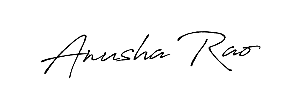 Here are the top 10 professional signature styles for the name Anusha Rao. These are the best autograph styles you can use for your name. Anusha Rao signature style 7 images and pictures png
