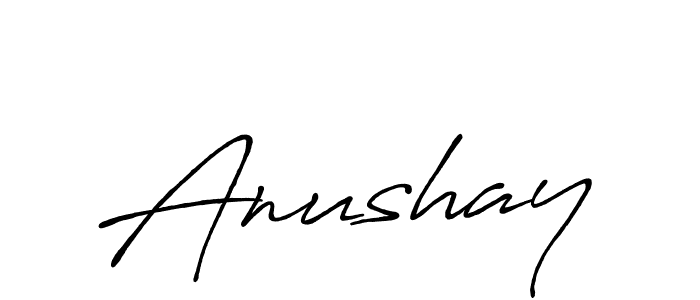 Make a beautiful signature design for name Anushay. With this signature (Antro_Vectra_Bolder) style, you can create a handwritten signature for free. Anushay signature style 7 images and pictures png