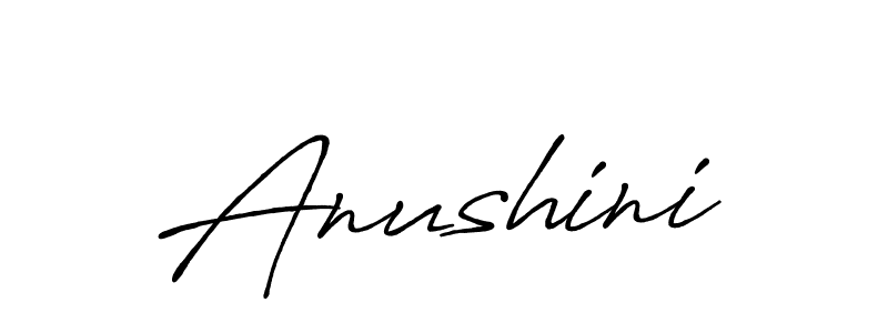 Make a beautiful signature design for name Anushini. With this signature (Antro_Vectra_Bolder) style, you can create a handwritten signature for free. Anushini signature style 7 images and pictures png