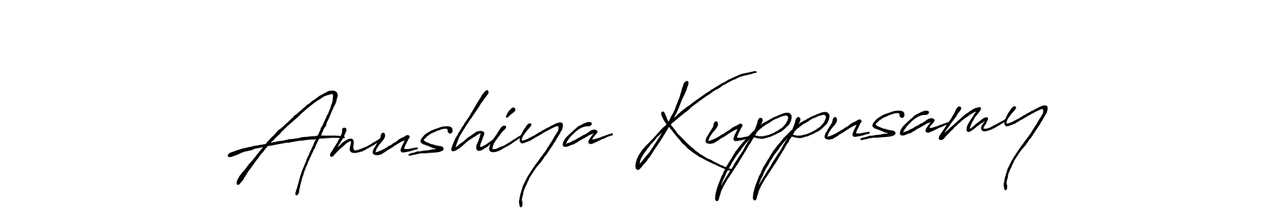 Make a beautiful signature design for name Anushiya Kuppusamy. Use this online signature maker to create a handwritten signature for free. Anushiya Kuppusamy signature style 7 images and pictures png