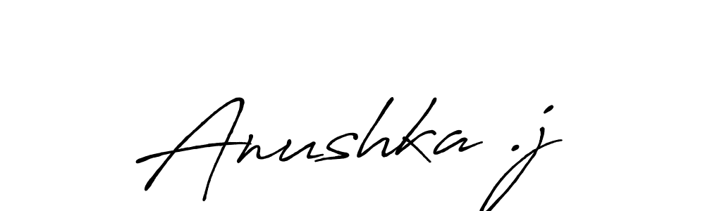 Make a beautiful signature design for name Anushka .j. Use this online signature maker to create a handwritten signature for free. Anushka .j signature style 7 images and pictures png